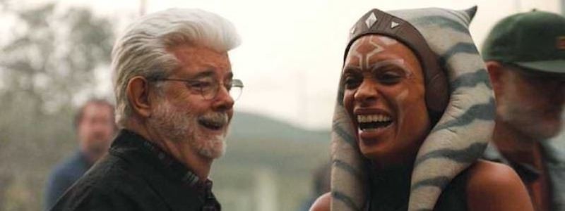 George Lucas Hangs Out With Ahsoka Tano In New Mandalorian Set Photo
